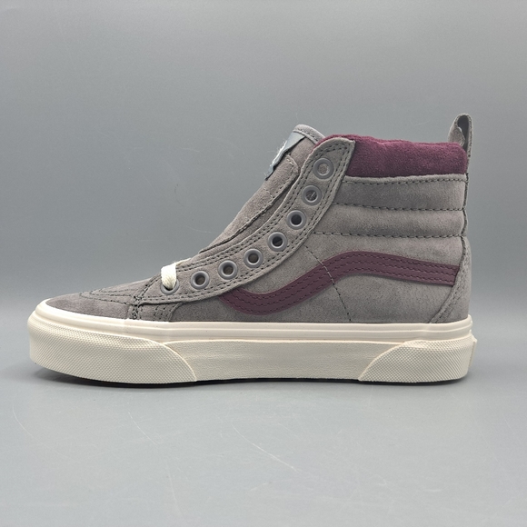 New Vans Sk8-Hi Top MTE Frost Gray Prune Purple Red Women's Size 5 and 5.5 - Picture 6 of 13